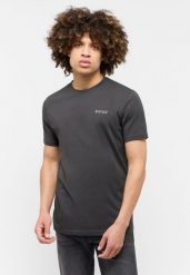 MUSTANG AUSTIN MĘSKI T-SHIRT KOSZULKA LOGO PIRATE BLACK 1015662 4088. Czarne koszulki polo męskie Mustang, m, bez wzorów, bez ramiączek. Za 69.99 zł.