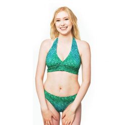 Bikini Syrenki Sirene Green Sirene Green JL. Zielone bikini damskie SUN TAILS, l, bez wzorów. Za 323.22 zł.