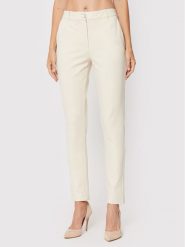 Guess Spodnie materiałowe Zoe W2YB01 K8RN0 Beżowy Regular Fit. Brązowe spodnie materiałowe damskie Guess, xs, z aplikacjami, z materiału. Za 319.99 zł.