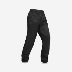Spodnie turystyczne wierzchnie męskie Quechua NH500 wodoodporne. Czarne spodnie sportowe męskie QUECHUA, l, bez wzorów, z materiału, trekkingowe. Za 69.99 zł.