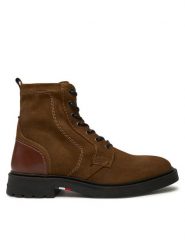 Tommy Hilfiger Kozaki FM0FM05105 Brązowy. Brązowe kozaki męskie Tommy Hilfiger, ze skóry. Za 749.99 zł.