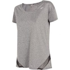 Koszulka treningowa damska TSDF304 - chłodny jasny szary melanż. T-shirty damskie marki 4f. Za 69.99 zł.