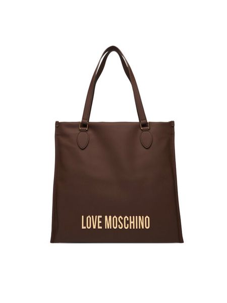 LOVE MOSCHINO Torebka JC4020PP1NKD0301 Brązowy. Brązowe torebki do ręki damskie Love Moschino, bez wzorów, ze skóry, bez dodatków. Za 529.99 zł.