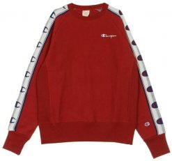 Bluza Champion czerwona męska czerwona. Czerwone bluzy męskie Champion, m, bez wzorów, z bawełny, bez kaptura. Za 266.99 zł.