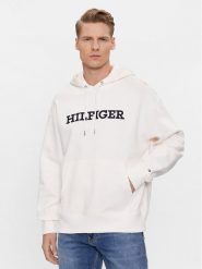 Tommy Hilfiger Bluza Monotype Embro MW0MW33062 Biały Regular Fit. Białe bluzy męskie Tommy Hilfiger, m, bez wzorów, z syntetyku, bez kaptura. Za 749.99 zł.