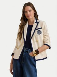 LAUREN RALPH LAUREN Marynarka 200P09081001 Beżowy Slim Fit. Brązowe żakiety damskie Lauren Ralph Lauren, bez wzorów, z bawełny. Za 1,599.00 zł.