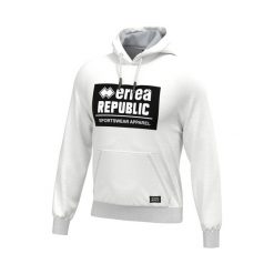 Bluza Errea graphic. Białe bluzy męskie ERREA, m, bez wzorów, z materiału, z kapturem. Za 152.50 zł.