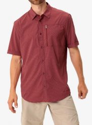 Koszula turystyczna męska Vaude Seiland Shirt IV. Czerwone koszule męskie Vaude, m, bez wzorów, z materiału, klasyczne, bez kołnierzyka, bez ramiączek. Za 295.89 zł.