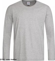 Stedman SST2500 - T-shirt męski z długim rękawem - szary heather L. Brązowe bluzki z długim rękawem męskie Stedman, l, bez wzorów, bez kołnierzyka. Za 148.60 zł.