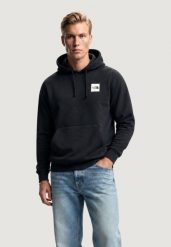 Bluza Mężczyzna THE NORTH FACE M BOX HD REG HD. Czarne bluzy męskie The North Face, l, z aplikacjami, z bawełny, z kapturem. Za 402.70 zł.