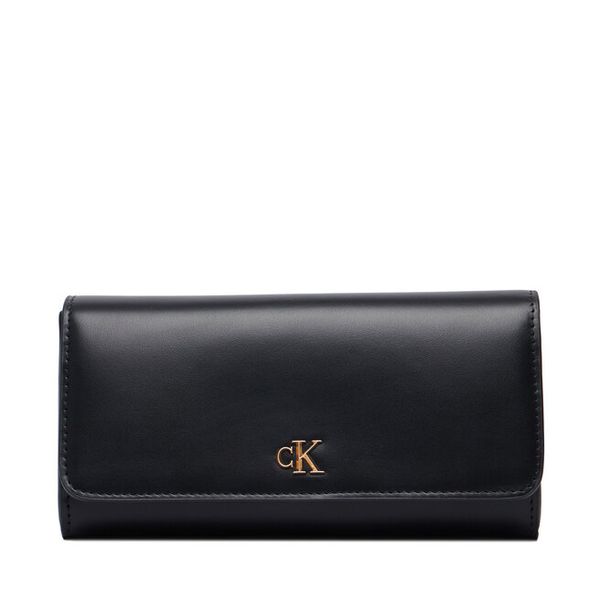 Portfel Calvin Klein. Czarne portfele damskie Calvin Klein, bez wzorów. Za 329.99 zł.