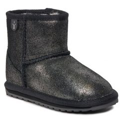 Śniegowce EMU Australia. Czarne buty zimowe dziewczęce Emu Australia, bez zapięcia. Za 349.99 zł.