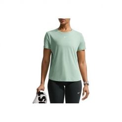 Koszulka treningowa damska Nike FN2798007. Zielone t-shirty damskie Nike, m, bez wzorów, klasyczne, bez kołnierzyka. Za 272.00 zł.