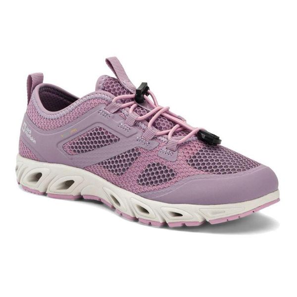 Buty turystyczne damskie Jack Wolfskin Breezer Vent Low. Fioletowe obuwie sportowe damskie Jack Wolfskin, bez wzorów, trekkingowe. Za 269.99 zł.