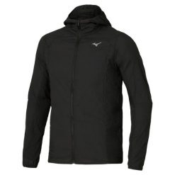 Kurtka z kapturem Mizuno Tech Light. Czarne kurtki męskie Mizuno, l, bez wzorów, eleganckie, z kapturem. Za 459.99 zł.