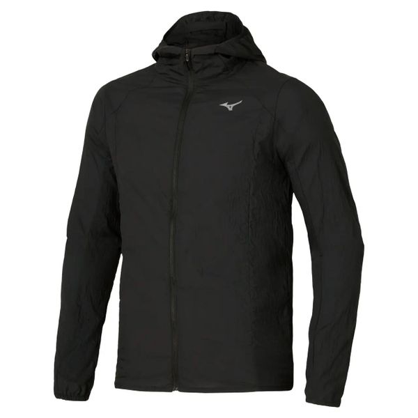 Kurtka z kapturem Mizuno Tech Light. Czarne kurtki męskie Mizuno, l, bez wzorów, eleganckie, z kapturem. Za 309.99 zł.