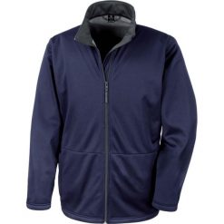 Kurtka Result Softshell imperméable. Niebieskie kurtki męskie RESULT, m, bez wzorów, z softshellu, eleganckie, bez kaptura. Za 196.50 zł.