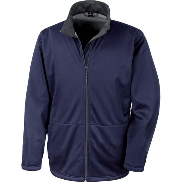 Kurtka Result Softshell imperméable. Niebieskie kurtki męskie RESULT, m, bez wzorów, z softshellu, eleganckie, bez kaptura. Za 196.50 zł.