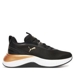 Buty do biegania Puma. Czarne obuwie sportowe damskie Puma, bez wzorów, do biegania. Za 298.99 zł.