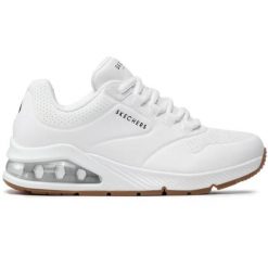 Buty na co dzień damskie Skechers Uno 2. Białe obuwie sportowe damskie Skechers, bez wzorów, ze skóry, trekkingowe, Skechers Sport. Za 324.00 zł.