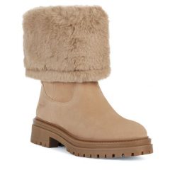Botki Geox. Brązowe botki damskie Geox, bez obcasa, na płaskiej podeszwie, bez zapięcia. Za 679.99 zł.