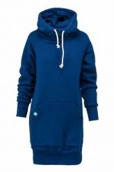 Bluza sportowa z kapturem damska DEEP TRIP Luzak. Niebieskie bluzy damskie DEEP TRIP, l, bez wzorów, z bawełny, z kapturem. Za 369.00 zł.