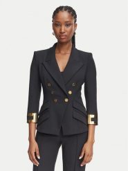 Elisabetta Franchi Marynarka GI-274-66E2-V670 Czarny Slim Fit. Czarne żakiety damskie Elisabetta Franchi, bez wzorów. Za 2,869.00 zł.