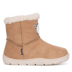 Śniegowce Lasocki Kids. Brązowe śniegowce dziewczęce Lasocki Kids, bez zapięcia. Za 169.99 zł.