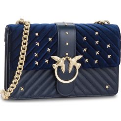Torebka PINKO - Big Love Tracolla AI 18-19 PLTT 1P217R Y514 Dark Blue G56. Niebieskie torebki do ręki damskie Pinko, ze skóry. Za 1,469.00 zł.