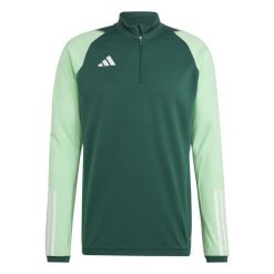 Bluza piłkarska męska adidas Tiro 23 Competition Training Top. Zielone bluzy męskie Adidas, m, bez wzorów, bez kołnierzyka, bez ramiączek, do piłki nożnej. Za 163.99 zł.