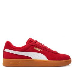 Sneakersy Puma. Czerwone półbuty dziewczęce Puma, bez wzorów, bez zapięcia. Za 249.99 zł.