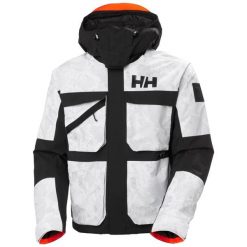 Kurtka narciarska z kapturem Helly Hansen Ullr D Heritage. Szare kurtki sportowe damskie Helly Hansen, na zimę, bez wzorów, z kapturem, narciarskie. W wyprzedaży za 1,137.00 zł.