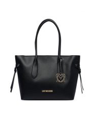LOVE MOSCHINO Torebka JC4059PP1PLL0000 Czarny. Czarne torebki do ręki damskie Love Moschino, bez wzorów, ze skóry, bez dodatków. Za 1,099.00 zł.