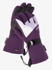 Rękawiczki dziecięce Ziener Lani GTX Junior. Fioletowe rękawiczki dziecięce Ziener, bez wzorów, z gore-texu. Za 168.19 zł.