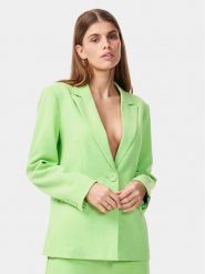 YAS Marynarka Likka 26030741 Zielony Regular Fit. Zielone żakiety damskie YAS, s, bez wzorów, z syntetyku. Za 279.99 zł.