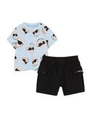 Karl Lagerfeld Kids Komplet t-shirt i spodenki Z31070 S Kolorowy Regular Fit. Szorty dla chłopców Karl Lagerfeld Kids, bez wzorów, z bawełny, bez ramiączek. Za 375.99 zł.