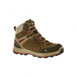 Buty trekkingowe wysokie TREK 100 damskie. Brązowe trekkingi damskie FORCLAZ. Za 249.99 zł.