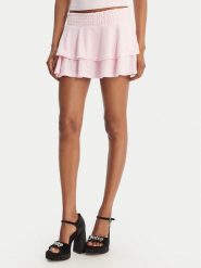 Juicy Couture Spódnica mini Smocked Terry JCGGS126006 Różowy Regular Fit. Czerwone spódnice damskie Juicy Couture, xxs, bez wzorów, z bawełny, mini. Za 249.99 zł.