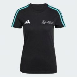 Koszulka Mercedes - AMG Petronas Formula One Team DNA. Białe t-shirty damskie Adidas, xs, bez wzorów, z bawełny, bez kołnierzyka. Za 199.00 zł.