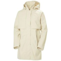Kurtka przeciwdeszczowa damska Helly Hansen Lilja Rain. Białe kurtki damskie Helly Hansen, na lato, m, bez wzorów, z poliesteru, bez kaptura. Za 923.50 zł.