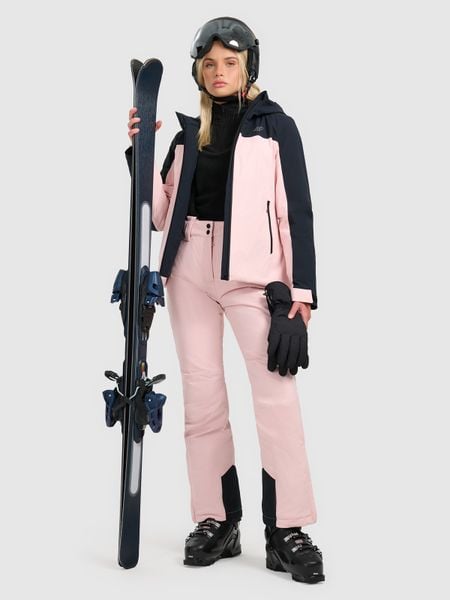 4F Spodnie narciarskie membrana 5000 damskie - różowe XXL. Czerwone spodnie materiałowe damskie 4f, na zimę, s, bez wzorów, narciarskie. Za 299.99 zł.