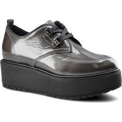 Szare Półbuty Chebello Damskie Buty Na Platformie. Szare półbuty damskie CheBello, bez wzorów, ze skóry, bez obcasa, na obcasie, bez zapięcia. Za 349.00 zł.