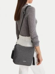 Lasocki Torebka CEO-LSK-X-007-09 Szary. Szare torebki do ręki damskie Lasocki, bez wzorów, z materiału, bez dodatków. Za 169.99 zł.