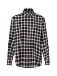 Marie Lund bluzka flanelowa Kobiety Flanela niebieski, 36. Niebieskie bluzki damskie Marie Lund, bez wzorów, z tkaniny, bez kołnierzyka, bez ramiączek. Za 229.95 zł.