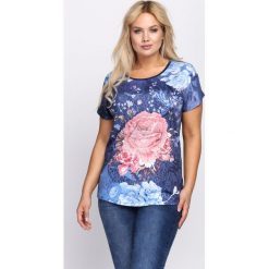 Granatowa Bluzka Flashy Pink. T-shirty damskie marki Born2be. Za 39.99 zł.