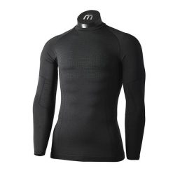 Koszulka termoaktywna męska Mico Odor Zero Round Neck. Czarne koszulki sportowe męskie Mico, na jesień, m, bez wzorów, z elastanu, bez kołnierzyka, bez ramiączek. Za 189.99 zł.
