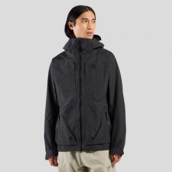Kurtka męska Odlo ASCENT 3L WATERPROOF Jacket hardshell. Czarne kurtki męskie Odlo, l, bez wzorów, z hardshellu, klasyczne, bez kaptura. Za 1,699.99 zł.