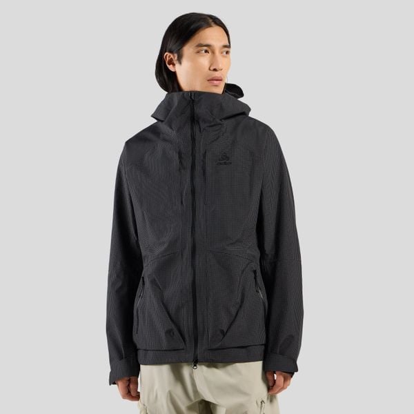Kurtka męska Odlo ASCENT 3L WATERPROOF Jacket hardshell. Czarne kurtki męskie Odlo, l, bez wzorów, z hardshellu, klasyczne, bez kaptura. Za 1,699.99 zł.