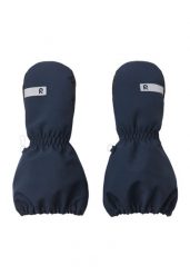 Rękawiczki zimowe dziecięce Reima Moffen. Niebieskie rękawiczki dziecięce Reima, bez wzorów, z materiału. Za 129.99 zł.