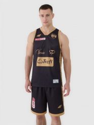 4F Koszulka meczowa replika wyjazdowa z sezonu 2024/25 męska 4F x PLK - Trefl Sopot - multikolor M. Żółte koszulki sportowe męskie 4f, m, z aplikacjami, z dzianiny, bez kołnierzyka, bez ramiączek, na fitness i siłownię. Za 219.99 zł.
